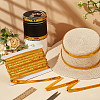 Sparkle Polyester Lace Ribbons OCOR-WH0090-67C-5