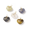 Natural Mixed Stone Pendants PALLOY-JF01858-1