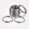 Tarnish Resistant 304 Stainless Steel Keychain Clasps X-KEYC-D049-03-1