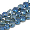 Electroplate Glass Beads Strands EGLA-Q098-A08-1