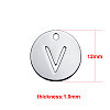 201 Stainless Steel Charms STAS-Q201-T051-V-2
