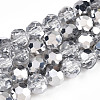 Transparent Electroplate Glass Beads Strands LS-EGLA-A035-T8mm-M01-1