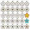 CHGCRAFT 30Pcs 5 Styles Alloy Open Back Bezel Pendants FIND-CA0008-59AB-1