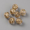 Plating Acrylic Beads OACR-WH0006-36-1