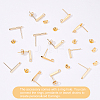 SUPERFINDINGS Brass Stud Earring Findings KK-FH0003-77-5