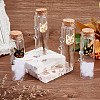 4Pcs 2 Styles Transparent Glass Empty Bottles AJEW-DR00032-3