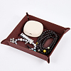 PU Leather Storage Tray Box with Snap Button AJEW-WH20011-69A-6
