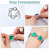 4 Sets Sublimation Blank Alloy Bracelet Making BJEW-FH0001-10A-5