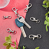 SUPERFINDINGS 48Pcs 4 Style Alloy & Iron Swivel Clasps Lanyard Snap Hook FIND-FH0001-27-3