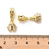 Rack Plating Brass Micro Pave Cubic Zirconia Charms KK-S398-11A-3