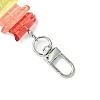 Dyed Colorful Natural Quartz Crystal Chakra Prism Link Bag Extender Chains FIND-JF00145-4