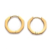 304 Stainless Steel Octagon Huggie Hoop Earrings STAS-J033-04B-G-2