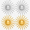 Stylish European and American 304 Stainless Steel Sun Stud Earrings LW5049-2-3