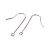 316 Surgical Stainless Steel Earring Hooks STAS-E027-02B-P-2