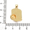 Brass Enamel Pendants KK-P352-05C-G-3