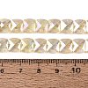 Electroplate Transparent Crackle Glass Beads Strands EGLA-Q135-02A-B01-4