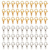 60Pcs 2 Colors 304 Stainless Steel Lobster Claw Clasps STAS-ME0002-18-1