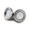 Tarnish Resistant 304 Stainless Steel Magnetic Clasps with Loops X-STAS-E006-52-01-2