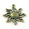 Sun Zinc Alloy Pendants PALLOY-R065-173-LF-1