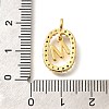 Brass Micro Pave Cubic Zirconia Pendants ZIRC-P123-01G-M02-3