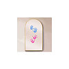 Waterproof Reflective Plastic Mirror Stickers DIY-WH0668-009-8