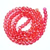 Baking Paint Transparent Glass Beads Strands DGLA-A035-T6mm-A02-3