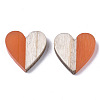 Resin & Wood Two Tone Cabochons LS-RESI-R425-04J-1