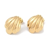 201 Stainless Steel Shell Shape Stud Earrings EJEW-I309-04G-1