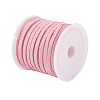 3x1.5mm Pink Flat Faux Suede Cord X-LW-R003-9-3