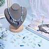 100Pcs 5 Colors Baking Paint Transparent Glass Pendants FIND-SC0023-47A-4
