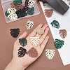   24Pcs 8 Style Spray Painted Alloy Pendants FIND-PH0007-89-3