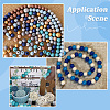 600Pcs 5 Colors Dyed Natural Wood Beads WOOD-SC0002-39-7