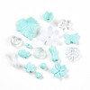 Transparent & Opaque Acrylic Beads TACR-T028-26E-2