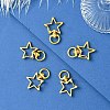 20Pcs 4 Styles Heart/Star Alloy Swivel Clasps FIND-YW0005-60-2