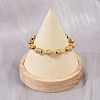 304 Stainless Steel Chain Bracelets for Women Men BJEW-Z143-27G-2