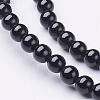 Natural Black Onyx Round Beads Strands GSR3mmC097-2