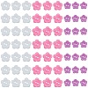 240Pcs 3 Styles Acrylic Sewing Buttons for Costume Design BUTT-DJ0001-11-7