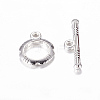 Tibetan Style Alloy Toggle Clasps LF0322Y-NFS-1
