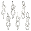 925 Sterling Silver S-Hook Clasps FIND-BC0014-25B-1