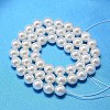 Round Shell Pearl Bead Strands BSHE-L011-16mm-A013-3