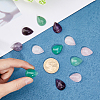 12Pcs 3 Styles Natural Mixed Stone Cabochons G-DC0001-15-3