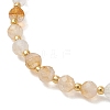 Natural Citrine Beaded Stretch Bracelets for Women BJEW-JB13541-02-3