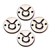 Unfinished Natural Poplar Wood Links Connectors WOOD-S045-139A-01-1