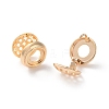 Rack Plating Flat Round Brass Hoop Earrings EJEW-S241-02G-2