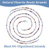 3 Strands Natural Fluorite Beads Strands G-OC0004-79-4