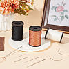 3 Rolls 3 Colors Braided Nylon Thread NWIR-CY0001-03-4
