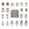 20Pcs 10 Styles Tibetan Style Alloy European Dangle Charms FIND-KS0001-30-1
