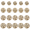 20Pcs 4 Styles Alloy Shank Buttons BUTT-DR0001-05G-1