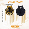 Vintage Iron Tassel Epaulette AJEW-CY0002-76G-2