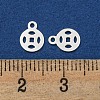 925 Sterling Silver Hollow Charms STER-C007-01A-S-3